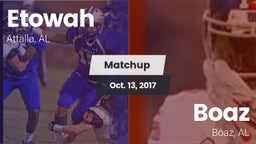 Matchup: Etowah  vs. Boaz  2017