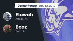 Recap: Etowah  vs. Boaz  2017
