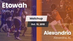 Matchup: Etowah  vs. Alexandria  2018