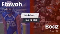 Matchup: Etowah  vs. Boaz  2018