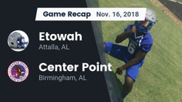 Recap: Etowah  vs. Center Point  2018