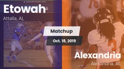 Matchup: Etowah  vs. Alexandria  2019