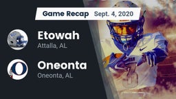 Recap: Etowah  vs. Oneonta  2020