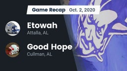 Recap: Etowah  vs. Good Hope  2020
