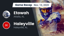 Recap: Etowah  vs. Haleyville  2020