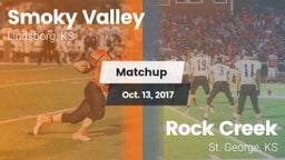 Matchup: Smoky Valley High vs. Rock Creek  2017