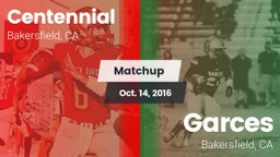 Matchup: Centennial High vs. Garces  2016