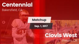 Matchup: Centennial High vs. Clovis West  2017