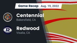 Recap: Centennial  vs. Redwood  2022