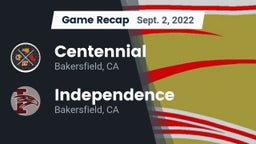 Recap: Centennial  vs. Independence  2022