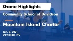 Community School of Davidson vs Mountain Island Charter  Game Highlights - Jan. 8, 2021