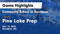Community School of Davidson vs Pine Lake Prep  Game Highlights - Jan. 13, 2023