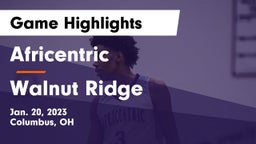 Africentric  vs Walnut Ridge  Game Highlights - Jan. 20, 2023