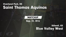 Matchup: St. Thomas Aquinas vs. Blue Valley West  2016