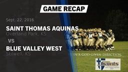 Recap: Saint Thomas Aquinas  vs. Blue Valley West  2016