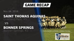 Recap: Saint Thomas Aquinas  vs. Bonner Springs  2016