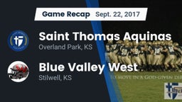 Recap: Saint Thomas Aquinas  vs. Blue Valley West  2017