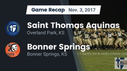 Recap: Saint Thomas Aquinas  vs. Bonner Springs  2017