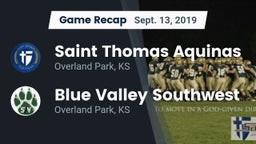 Recap: Saint Thomas Aquinas  vs. Blue Valley Southwest  2019