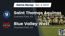 Recap: Saint Thomas Aquinas  vs. Blue Valley West  2019