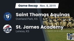 Recap: Saint Thomas Aquinas  vs. St. James Academy  2019