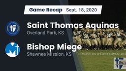 Recap: Saint Thomas Aquinas  vs. Bishop Miege  2020