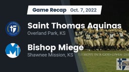 Recap: Saint Thomas Aquinas  vs. Bishop Miege  2022