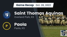 Recap: Saint Thomas Aquinas  vs. Paola  2022