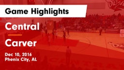 Central  vs Carver  Game Highlights - Dec 10, 2016