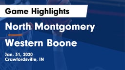 North Montgomery  vs Western Boone  Game Highlights - Jan. 31, 2020