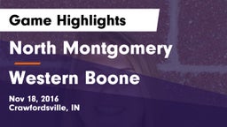 North Montgomery  vs Western Boone  Game Highlights - Nov 18, 2016