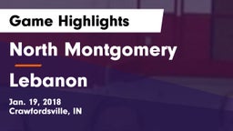North Montgomery  vs Lebanon  Game Highlights - Jan. 19, 2018