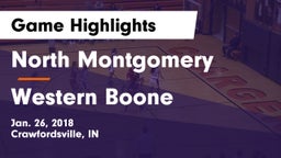 North Montgomery  vs Western Boone  Game Highlights - Jan. 26, 2018