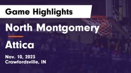 North Montgomery  vs Attica  Game Highlights - Nov. 10, 2023