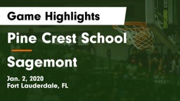 Pine Crest School vs Sagemont  Game Highlights - Jan. 2, 2020