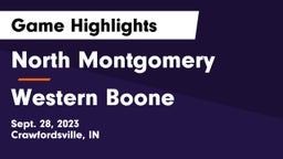 North Montgomery  vs Western Boone  Game Highlights - Sept. 28, 2023
