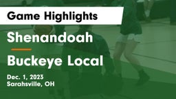 Shenandoah  vs Buckeye Local  Game Highlights - Dec. 1, 2023