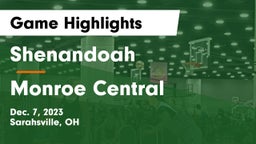 Shenandoah  vs Monroe Central  Game Highlights - Dec. 7, 2023