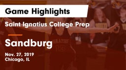 Saint Ignatius College Prep vs Sandburg  Game Highlights - Nov. 27, 2019