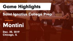 Saint Ignatius College Prep vs Montini  Game Highlights - Dec. 20, 2019