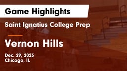 Saint Ignatius College Prep vs Vernon Hills  Game Highlights - Dec. 29, 2023