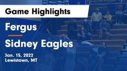 Fergus  vs Sidney Eagles Game Highlights - Jan. 15, 2022