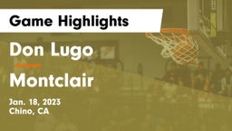 Don Lugo  vs Montclair  Game Highlights - Jan. 18, 2023