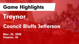 Treynor  vs Council Bluffs Jefferson  Game Highlights - Nov. 24, 2020