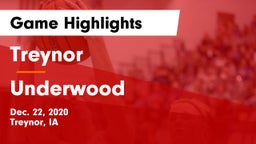 Treynor  vs Underwood  Game Highlights - Dec. 22, 2020