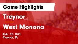 Treynor  vs West Monona  Game Highlights - Feb. 19, 2021