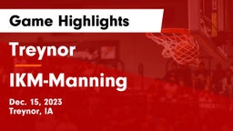 Treynor  vs IKM-Manning  Game Highlights - Dec. 15, 2023