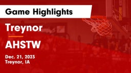 Treynor  vs AHSTW  Game Highlights - Dec. 21, 2023