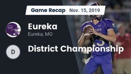 Recap: Eureka  vs. District Championship 2019