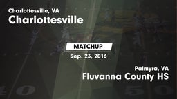 Matchup: Charlottesville vs. Fluvanna County HS 2016